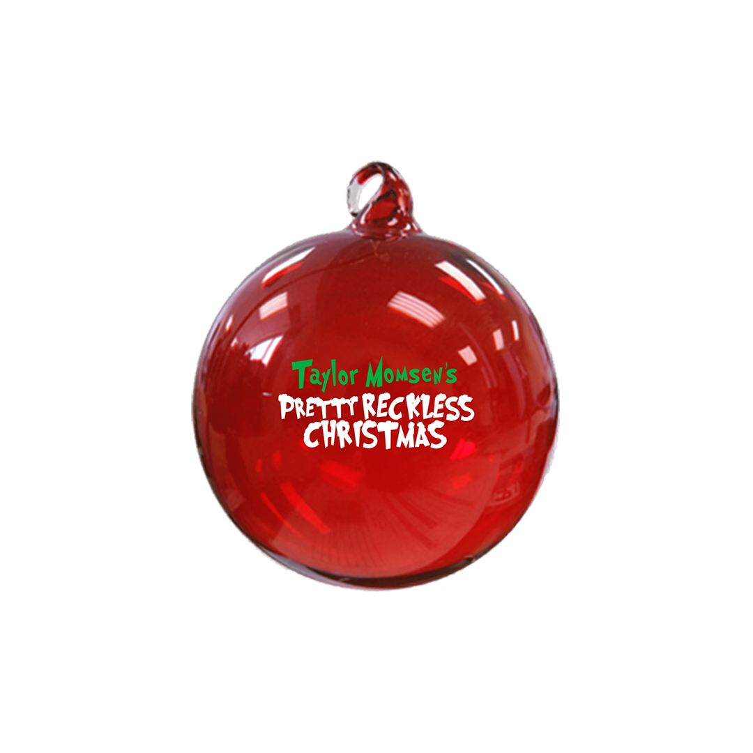 Pretty Reckless Christmas Glass Ornament