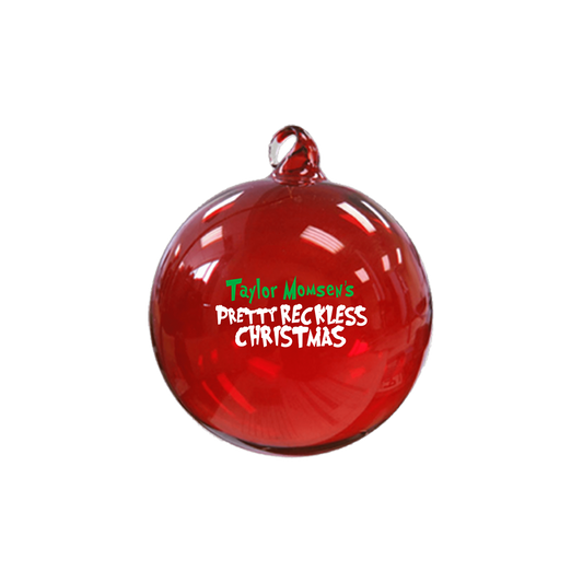 Pretty Reckless Christmas Glass Ornament